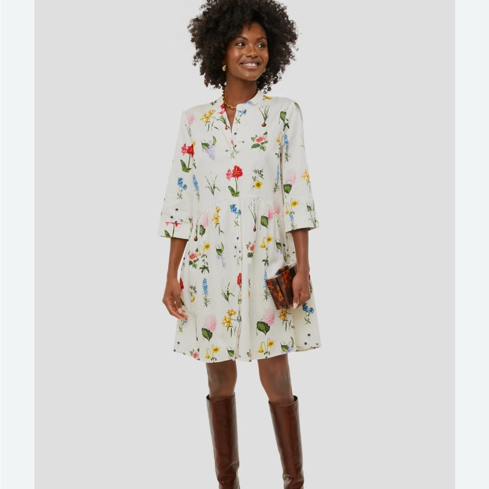 Floral White Dress